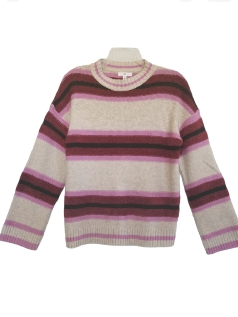 BP Knit Sweater Striped Pink Cream‎ Super Soft